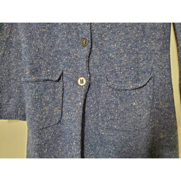 The Territory Ahead Sweater XS Womens Navy Blue Long Cardigan Pockets LambsWool - Picture 2 of 8